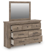 Rusticott Brown Panel Bedroom Set angled view