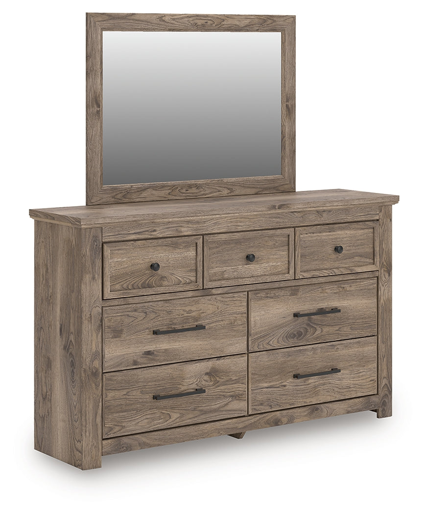 Rusticott Brown Dresser and Mirror