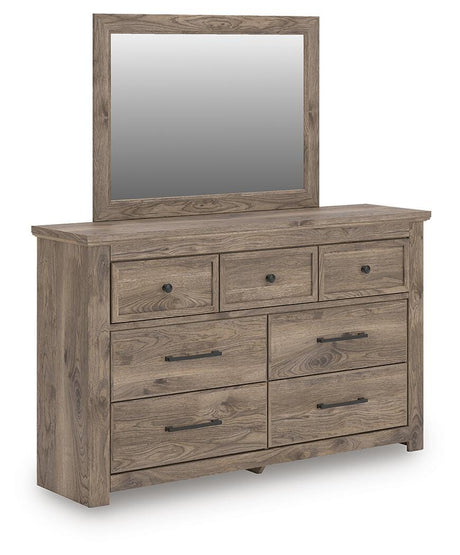 Rusticott Brown Panel Bedroom Set angled view