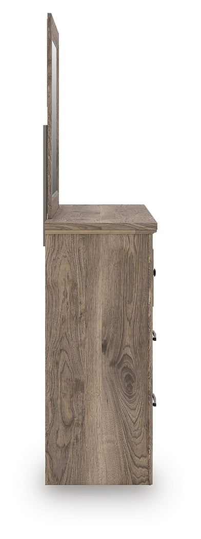 Rusticott Brown Dresser and Mirror