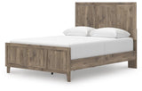 Rusticott Brown Panel Bedroom Set angled view