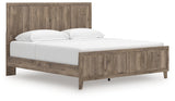 Rusticott Brown King Panel Bed