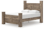 Rusticott Brown Queen Poster Bed