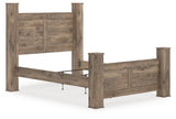 Rusticott Brown Queen Poster Bed