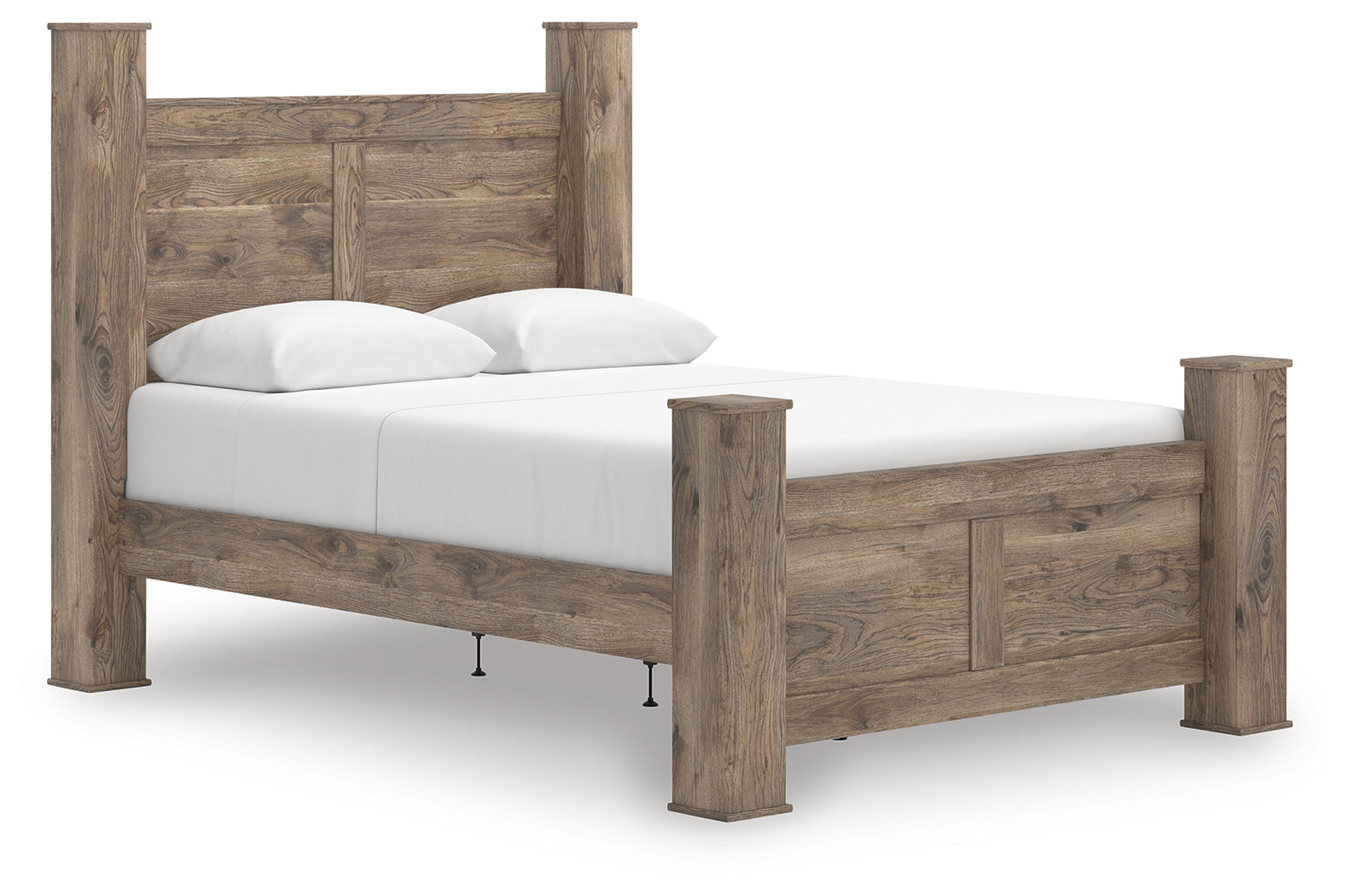 Rusticott Brown Queen Poster Bed