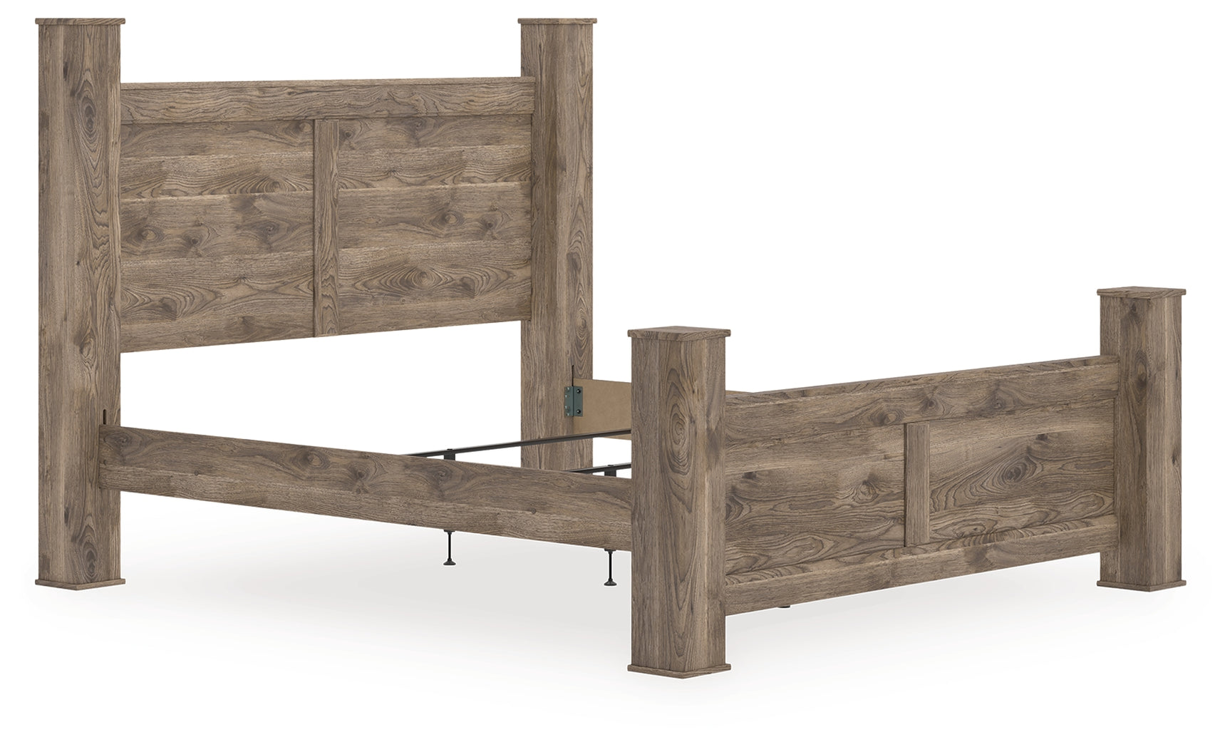 Rusticott Brown King Poster Bed