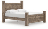 Rusticott Brown King Poster Bed