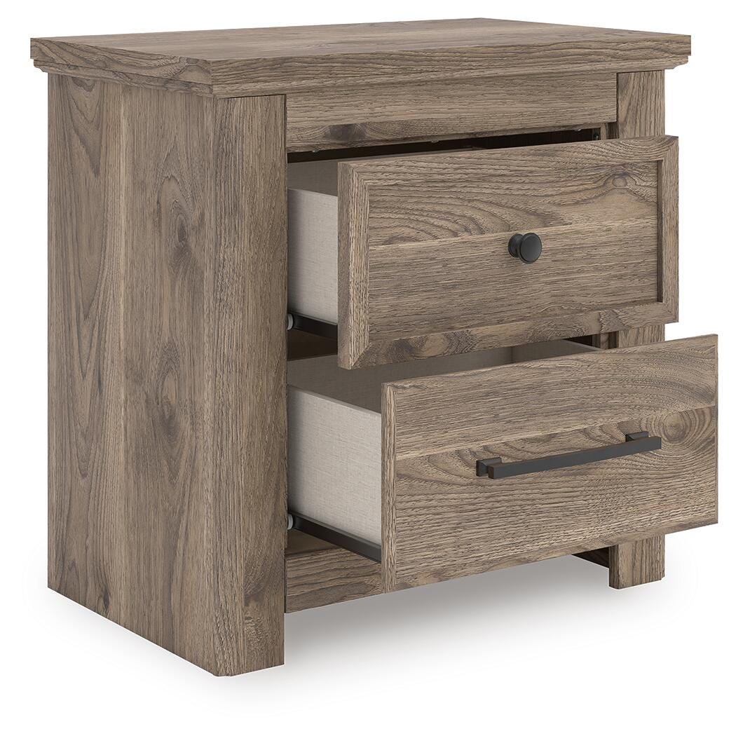Rusticott Brown Poster Bedroom Set angled view