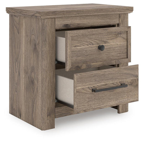 Rusticott Brown Poster Bedroom Set angled view
