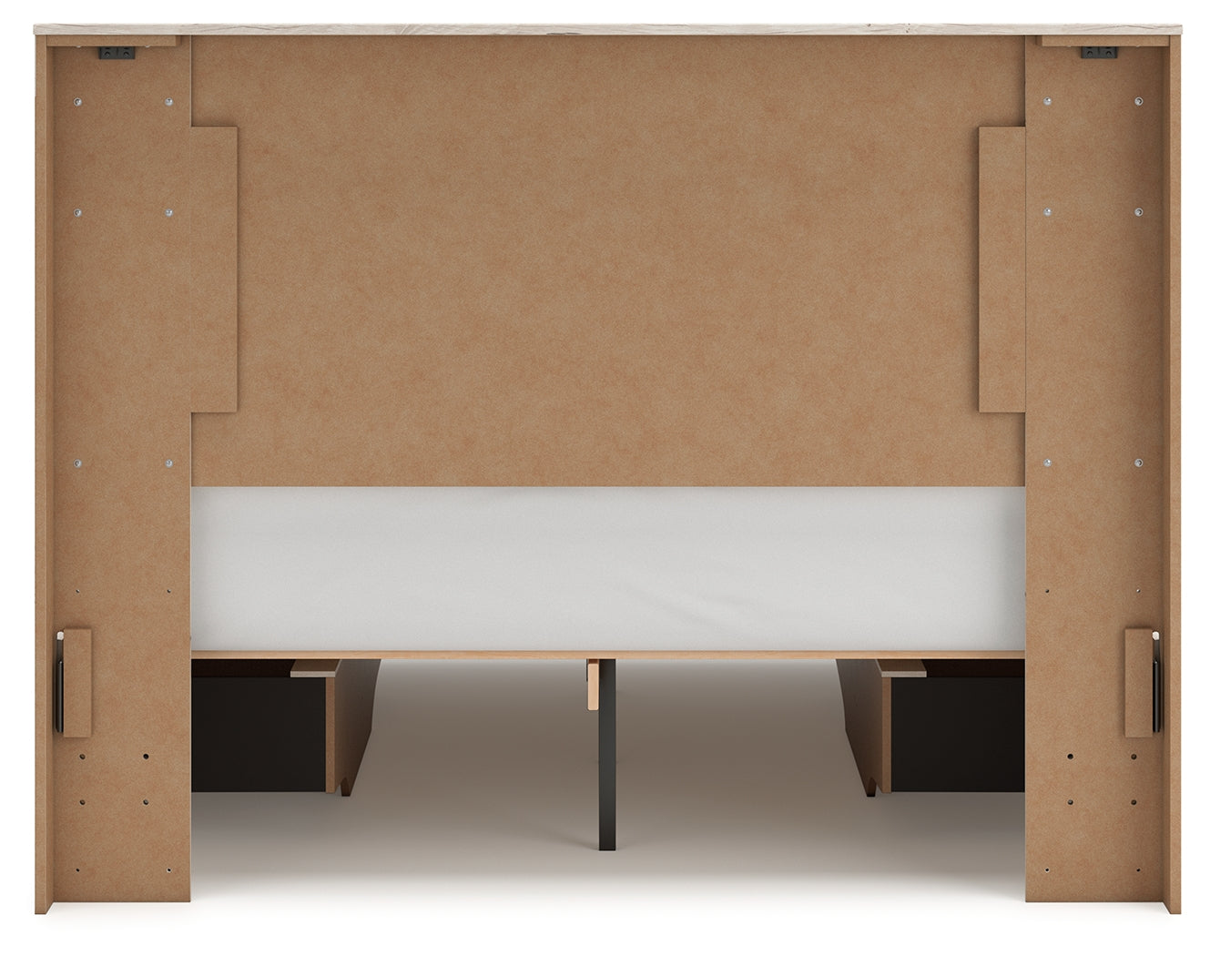 Lawroy Light Natural Full Panel Bed with Storage