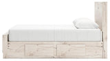 Lawroy Light Natural Queen Panel Bed With Storage