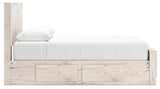 Lawroy Light Natural Queen Panel Bed With Storage