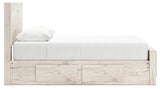 Lawroy Light Natural Full Panel Bed with Storage