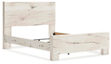 Lawroy Light Natural Panel Bedroom Set angled view