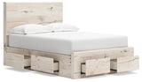 Lawroy Light Natural Full Panel Storage Bed