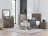 Graystorm Brown Gray Twin Panel Bed