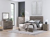 Graystorm Brown Gray Queen Panel Bed