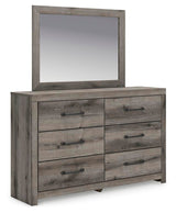 Graystorm Brown Gray Panel Bedroom Set angled view