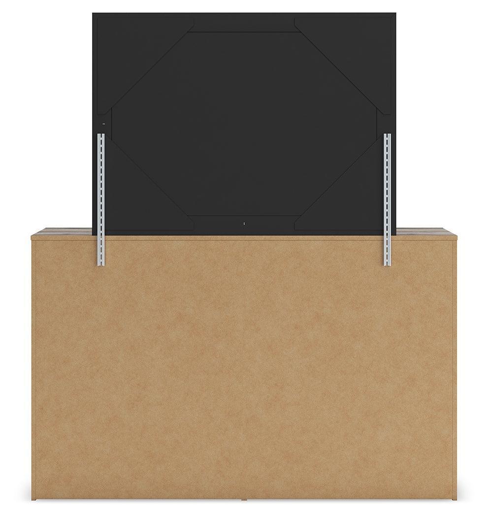 Graystorm Brown Gray Dresser and Mirror
