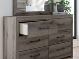 Graystorm Brown Gray Dresser and Mirror