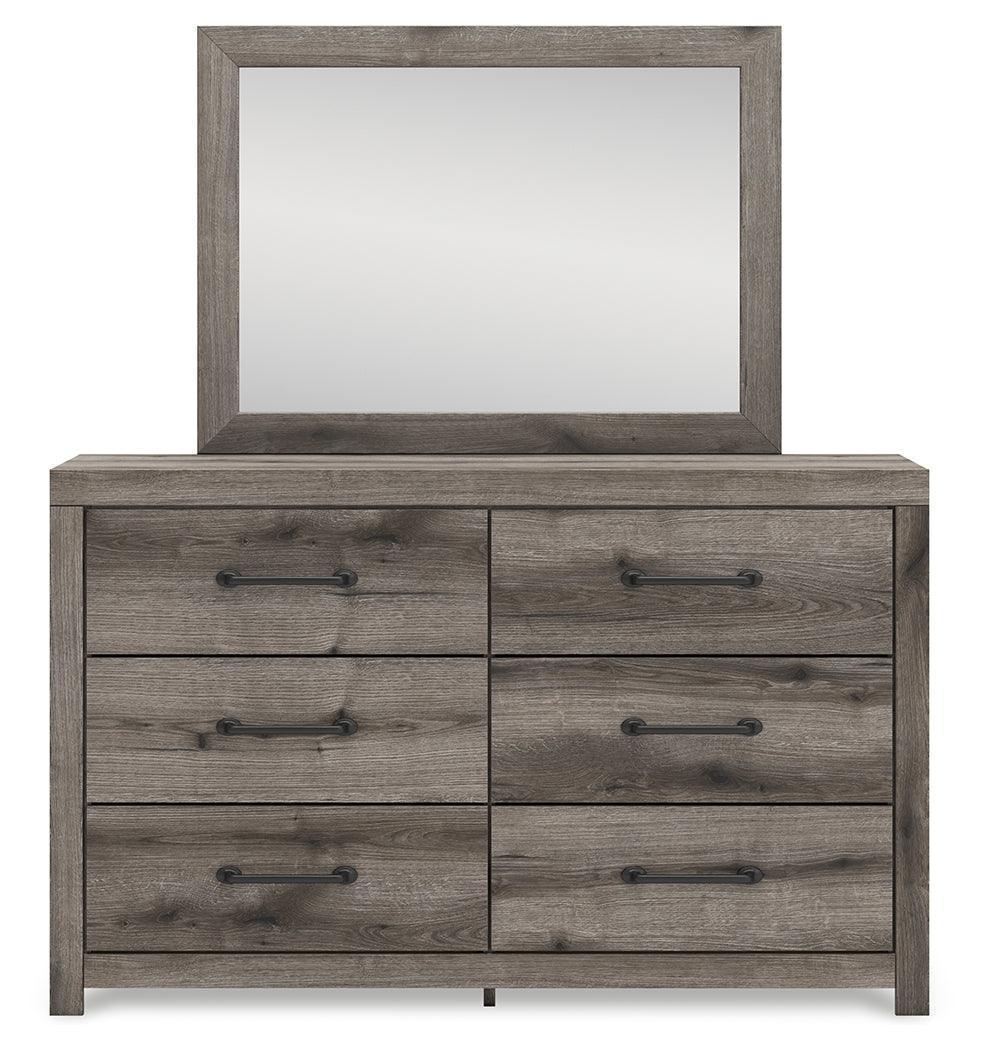 Graystorm Brown Gray Dresser and Mirror