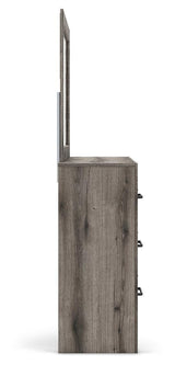 Graystorm Brown Gray Dresser and Mirror