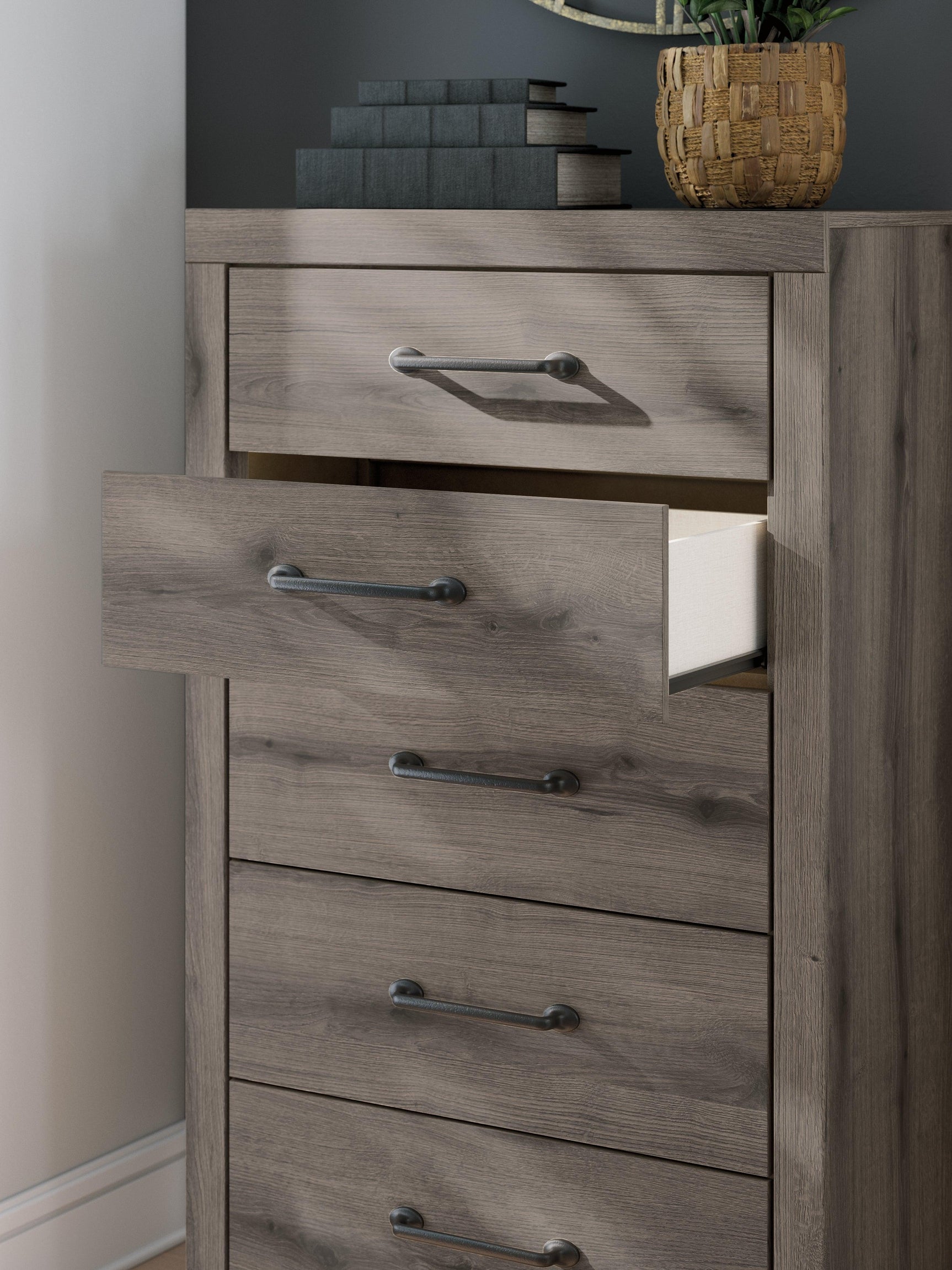 Graystorm Brown Gray Chest of Drawers
