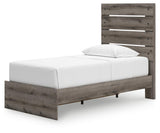 Graystorm Brown Gray Twin Panel Storage Bed