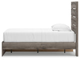 Graystorm Brown Gray Twin Panel Storage Bed