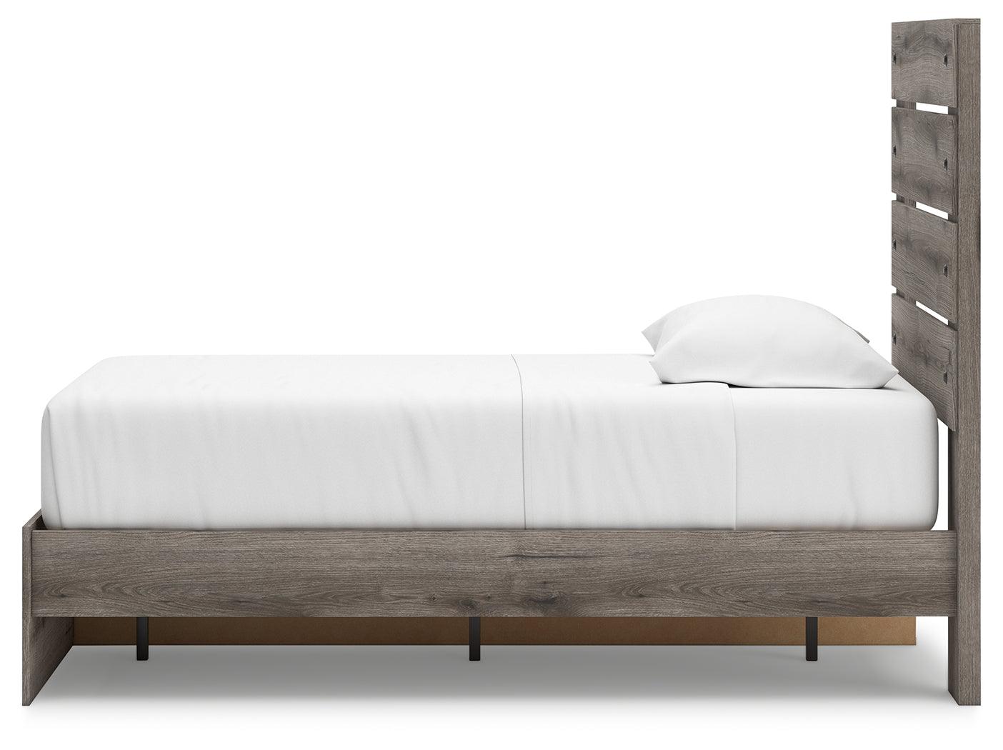 Graystorm Brown Gray Twin Panel Storage Bed