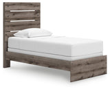Graystorm Brown Gray Twin Panel Bed