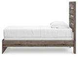 Graystorm Brown Gray Twin Panel Bed