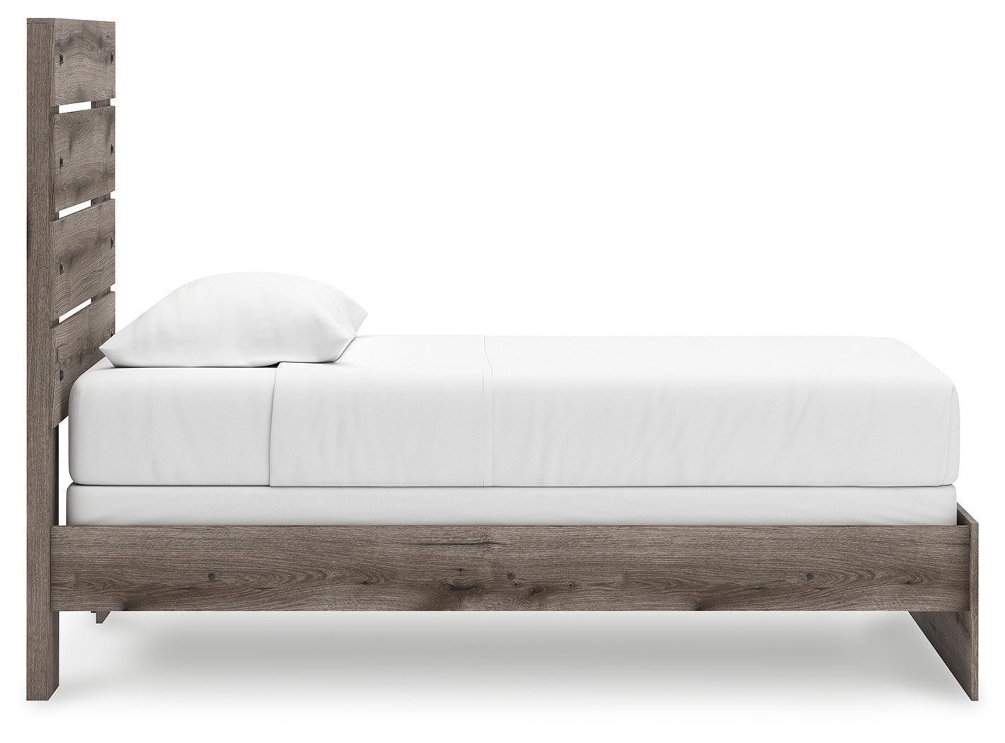 Graystorm Brown Gray Twin Panel Bed
