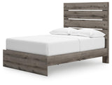 Graystorm Brown Gray Panel Storage Bedroom Set 2 angled view