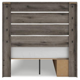 Graystorm Brown Gray Panel Storage Bedroom Set 2 view 7