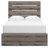 Graystorm Brown Gray Full Panel Storage Bed