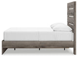 Graystorm Brown Gray Full Panel Storage Bed