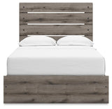 Graystorm Brown Gray Full Panel Bed with Storage