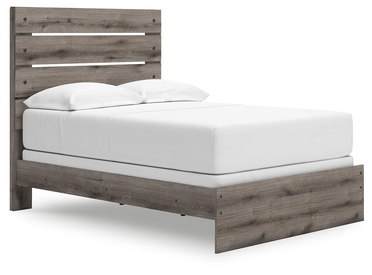 Graystorm Brown Gray Full Panel Bed