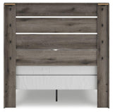 Graystorm Brown Gray Full Panel Bed
