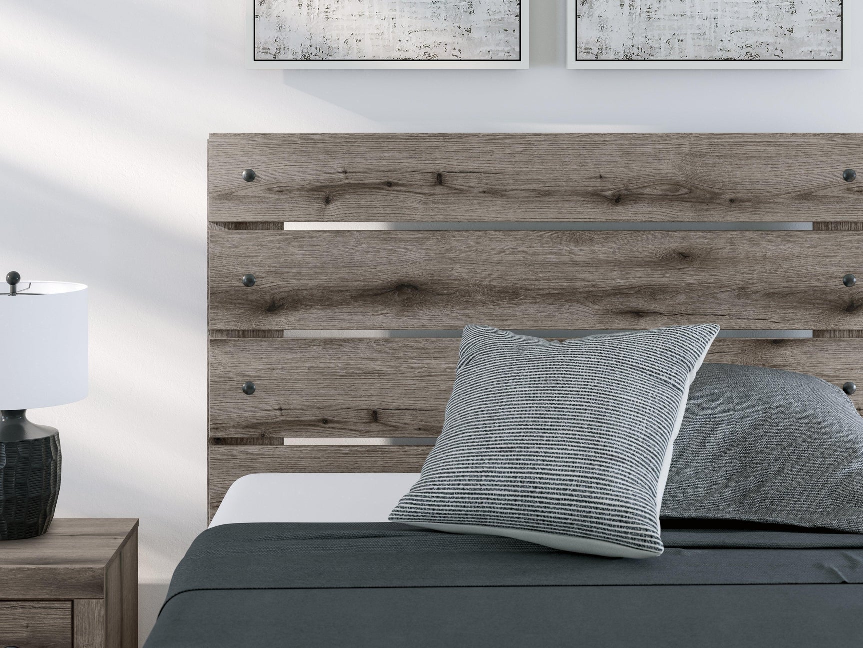 Graystorm Brown Gray Full Panel Bed
