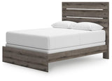 Graystorm Brown Gray Queen Panel Bed