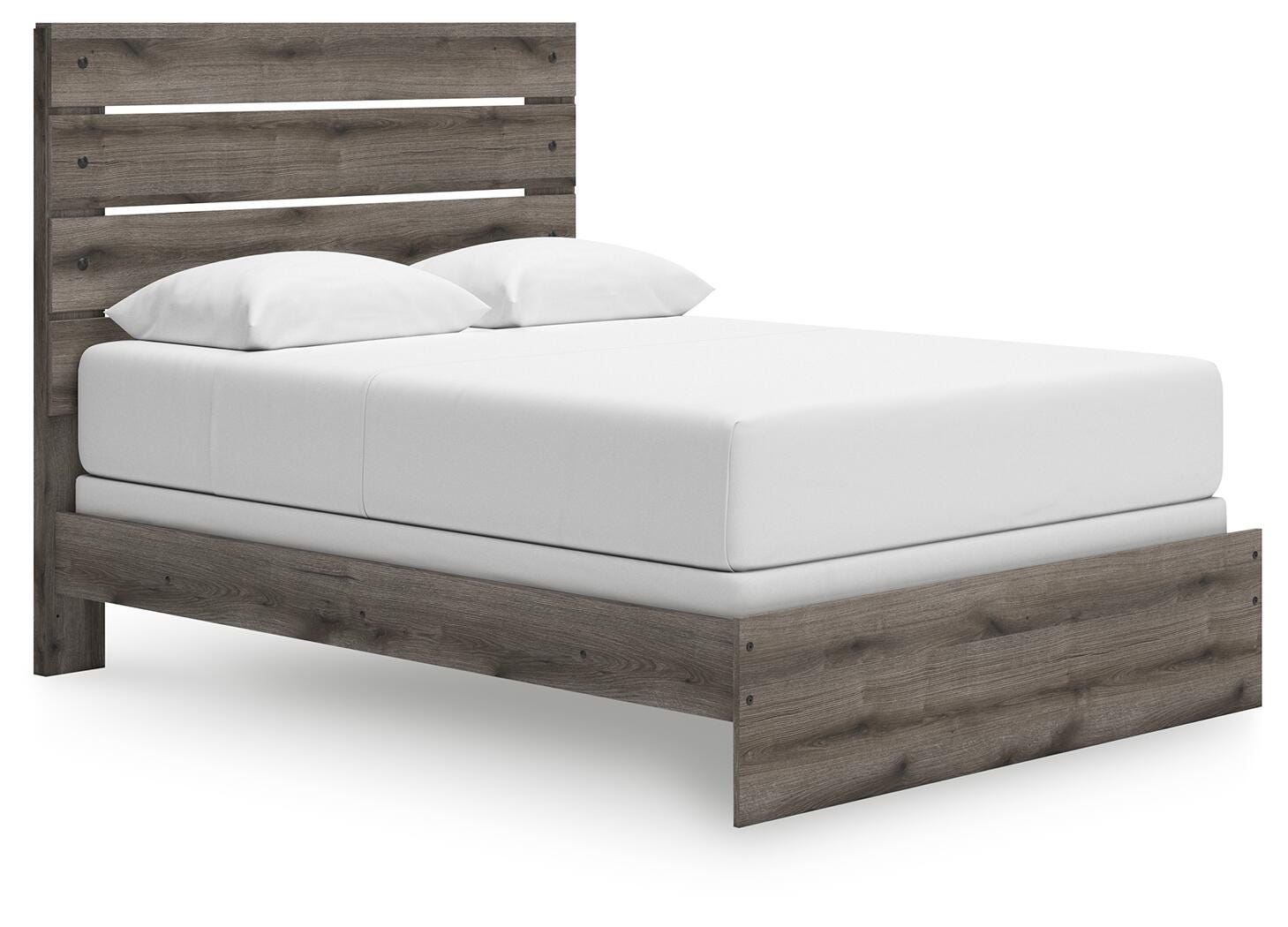 Graystorm Brown Gray Panel Bedroom Set angled view