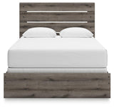 Graystorm Brown Gray Queen Panel Bed