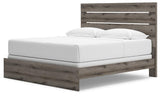 Graystorm Brown Gray King Panel Bed