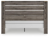 Graystorm Brown Gray King Panel Bed