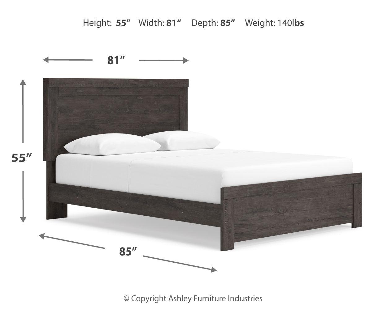 Brinxton Charcoal King Panel Bed