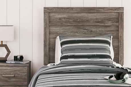 Ralinksi Gray Twin Panel Bed - Ella Furniture
