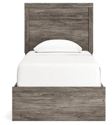 Ralinksi Gray Twin Panel Bed - Ella Furniture