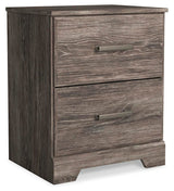 Ralinksi Gray Panel Bedroom Set angled view